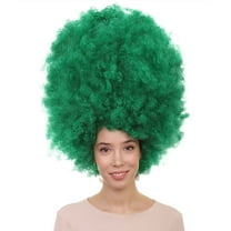 HPO Adult Women's Super Size Jumbo Green Wig