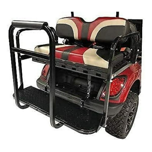 Deluxe Rear Seat Grab Bar for EZGO, , and Club Car Golf Carts | No Drilling Required on Seats