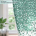 thumbnail image 4 of Yayeee Window Curtains Light Filtering 63"x42" Grommet Panel Pair Home Living Room Decor, Green and White Pattern, 4 of 7