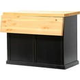thumbnail image 3 of American Heartland 75117BKPT Poplar Kitchen Island with Flip-Up Pine Top, Antique Black, 3 of 4