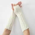 thumbnail image 6 of SUNSIOM Women Winter Wrist Arm Knitted Long Fingerless Gloves Mittens Hand Warmer New, 6 of 6