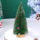 thumbnail image 5 of Mini árbol de Navidad para escritorio | Árbol artificial pequeño de 20 cm con nieve | Colores plateado, verde, dorado, azul, rosa y marrón | Decoración navideña para el hogar y la oficina, 5 of 8