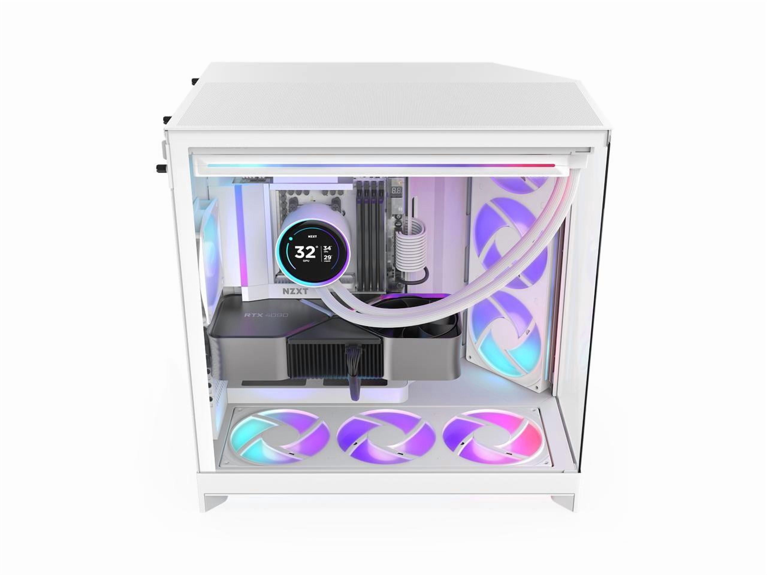 NZXT CM-H92FW-R1 White SGCC / Tempered Glass Mid-Tower Case (Computer Cases - ATX Form)