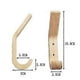 thumbnail image 5 of 4 Pack Wooden Coat Hooks Wall Mount Hooks, Heavy Duty Entry Hooks for Hanging Coats, 5 of 5