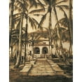 thumbnail image 2 of Parks, David 20x24 Gold Ornate Wood Framed with Double Matting Museum Art Print Titled - Entry to Villa, 2 of 4