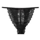 thumbnail image 4 of Gibobby Calzoncillos sexy Tangas a rayas de cintura personalizados, Bikini , tangas personalizadas, ropa interior de mujer, bragas, Tanga de algodón(Negro,CH), 4 of 5