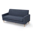 thumbnail image 4 of Bellamy Studios Augustine Upholstered 3 Seater Fabric Sofa, Dark Blue, 4 of 11