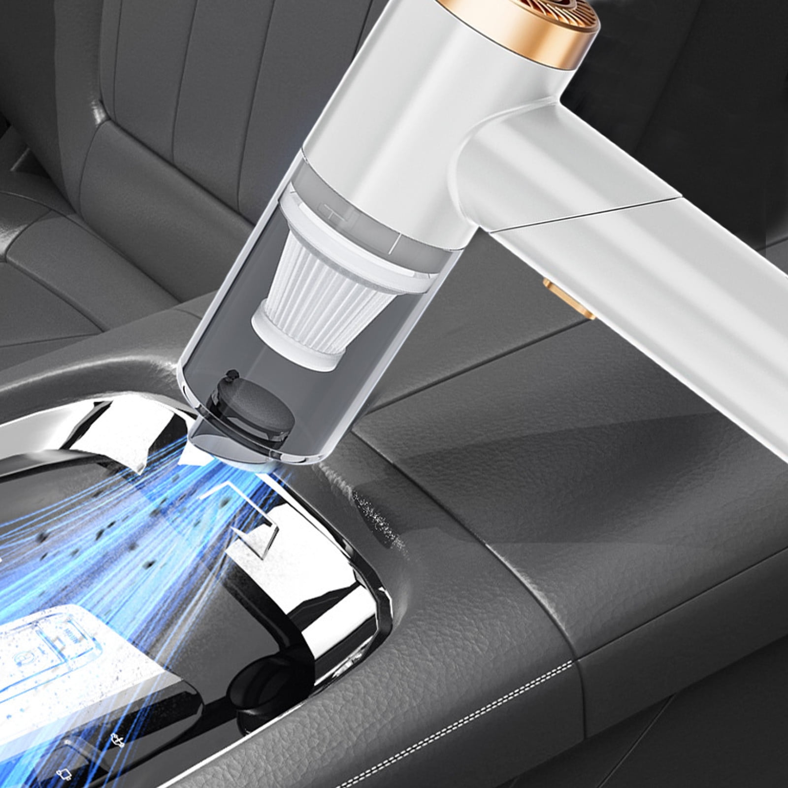 HBBKVI Handheld Vacuum Cordless, Handheld Car Vacuum Cleaner, Powerful Suction Small Car Vacuum Cleaner, Foldable Dusts Buster with Filter Portable Vacuum Cleaner