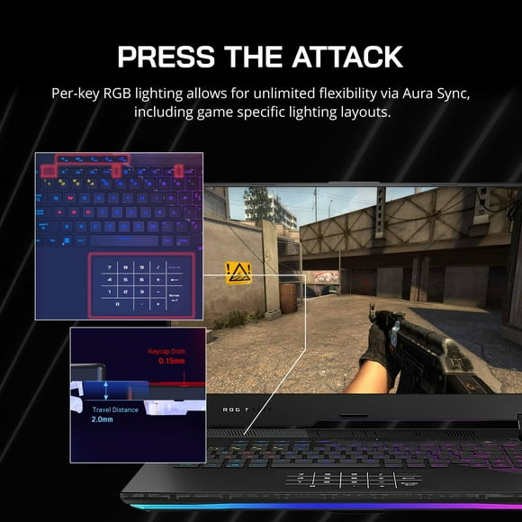 asus 2023 ROG Strix Scar 15 15.6'' 300Hz IPS Type FHD Gaming Laptop, AMD Ryzen 9 5900HX, 64GB RAM, 4TB PCIe SSD, Backlit Keyboard, GeForce RTX 3080, WiFi 6, Win 11 Pro, Black, 32GB SnowBell USB Card