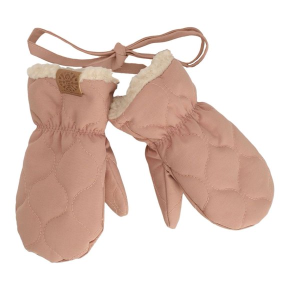 Calikids Mittens with Cord - Rose (L)