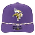 thumbnail image 2 of Men's New Era Purple Minnesota Vikings Gameday Multi Rope 9SEVENTY Stretch-Snap Hat, 2 of 6