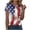 White, variant on Women's Shirt 250Th America Anniversary Casual Printed Crew Neck T-Shirt Faith Freedom 250 Years T-Shirts for Women (White,XXL)