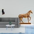 thumbnail image 2 of Escultura De Animal De Resina, Figura De Gato Y Caballo, Adorno Coleccionable Decorativo Para Entrada, Estantería, Sala De Estar, Dormitorio, Hogar Y Oficina, Grabado., 2 of 8