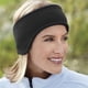 thumbnail image 4 of Unisex mujeres hombres calentador de oídos diademas de invierno polar térmico esquí orejeras estiramiento Spandex accesorios para bandas para el cabello (negro), 4 of 5