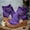 Purple, variant on Womens Summer Wedge Sandals Roman High Heel Fish Mouth Platform Casual Beach Shoes Black Size 9