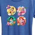 thumbnail image 3 of Disney - Princess Christmas Grid - Women's Short Sleeve Graphic T-Shirt, 3 of 5