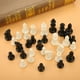 thumbnail image 1 of Garosa Piezas de ajedrez estándar de 32 Piezas Accesorios de Repuesto de Juego de Tablero de ajedrez de plástico para Entretenimiento o Torneo Ajedrez Blanco y Negro, sin Tablero Khall BB03135, 1 of 6