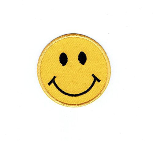 Embroidered Shot Smiley Sew or Iron on Patch Biker Patch 