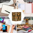 thumbnail image 6 of FORMRS 1-Subject Spiral Notebook 8" x 5" College Ruled 60 Refillable Sheet A5 Hard Cover, 2 Pack, Retro Abstract Eagle, 6 of 7