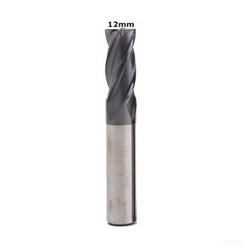 Sizes 1mm HRC55 Solid Carbide 4 Flute Slot Drills TiAlN Coated 16mm End Mills 