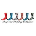 thumbnail image 2 of Christmas and Hanukkah Holiday Colorful CoolMax Crew Socks for Men & Women - Holly and Trees, 2 of 5