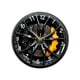 thumbnail image 4 of Reloj de pared con diseño de rueda de coche, moderno y silencioso, acrílico elegante y decorativo. 25 centímetros, 4 of 9
