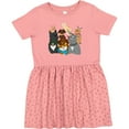 thumbnail image 3 of Inktastic Happy Dog Family Girls Toddler Dress, 3 of 5