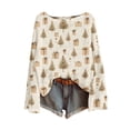 thumbnail image 2 of Chandails d'Hiver Grande Taille pour Femmes Chandails de Noël pour Femmes 2025 Col Rond Hiver Vacances Mignons Pulls Jaune Clair G, 2 of 4