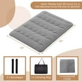 thumbnail image 3 of Costway Queen Futon Mattress Japanese Floor Pad Washable Cover Carry Bag Grey, 3 of 10