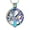 C/White, variant on Tree of Life with Crystal Fruit Cremation Jewelry for Ashes Urn Necklace Lockets for Human Ashes of Loved One Pendent for Ashes and Chain Memorial Jewelry