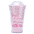 thumbnail image 3 of Taza de agua, plástico portátil, inofensivo, cubierta de sellado de 360° con pajita, taza para sorber de gran capacidad, 530ml, 3 of 8
