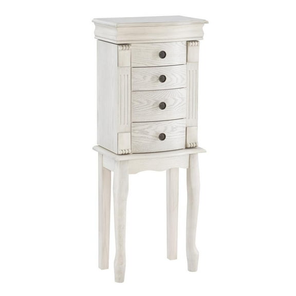 Powell Louis Philippe Jewelry Armoire  Off White