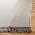 thumbnail image 2 of SAFAVIEH Montauk Sharlene Solid Striped Cotton Area Rug, Wine/Grey, 3' x 5', 2 of 6