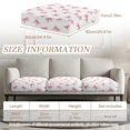 thumbnail image 6 of TSOVTHRID Pink Bowknot White Print Stretch Couch Cushion Cover Cushion Slipcover for Chair Loveseat Sofa Cushions Furniture Protector Sofa Seat Cover for Pets Dogs, 24x24 Inch, 6 of 7