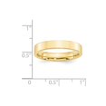 thumbnail image 3 of Auriga Fine Jewelry 10K Yellow Gold 4mm Standard Weight Flat Comfort Fit Wedding Band for Women Size 7.5, 3 of 6