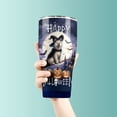 thumbnail image 3 of Happy Halloween Akita Witch Pumpkins Bats 30oz Stainless Steel Tumbler Insulated Cup with Lid Inu Dog Lover - 13012, 3 of 5
