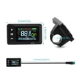 thumbnail image 3 of E Bike Display LCD Screen 24V 36V 48V 60V with 5 Pin Waterproof Interface Cable, for 02OMD Controllers Electric Bicycle Display Smart Meter Dashboard, LCD Color Screen Meter Ebike Accessories, 3 of 8