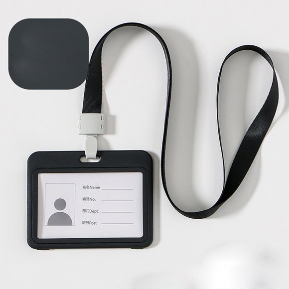 Business Card Holder for Transparent -Sided ID Card for Employees Durable Organization and Stationery Solution