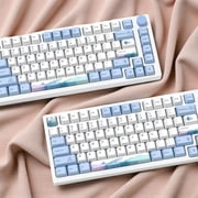 Alikpop Custom PBT Keycap Set, Cherry Profile Dye-Sub Minimalist Anime Retro Design for Mechanical Keyboards