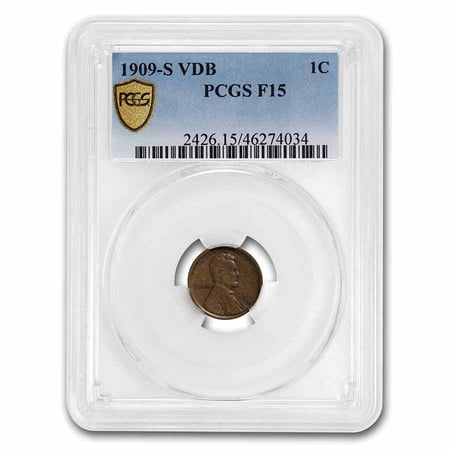 1909-S VDB Lincoln Cent Fine-15 PCGS