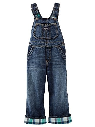 flannel lined denim bib overalls
