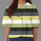 thumbnail image 1 of Fiudx Camisas de Mujer Top de Camiseta con Cuello Redondo y Manga Farol Plisada con Lazo para Mujer, 1 of 5