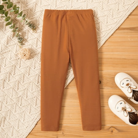 

PatPat Toddler Girl Casual Elasticized Solid Color Leggings Stretchy Ankle Length Footless Tight Kids Lenggings 1-6T
