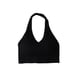 thumbnail image 2 of Sonducket Sujetador deportivo sin espalda con correa para mujer, sujetador deportivo para colgar en el cuello, ropa interior transpirable para ejercicio de Ropa interior negro, 2 of 8
