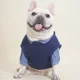 thumbnail image 4 of Otoño e invierno, nueva sudadera informal a cuadros estilo universitario para mascotas, de dos piezas, de algodón, para perros pequeños, bulldog francés y maltés, 4 of 5