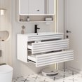 thumbnail image 3 of Eclife 36-Inch Wall Mounted Single Bathroom Vanity with Integrated Sink Top, Faucet, 3 of 9