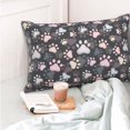 thumbnail image 4 of Kdxio Cotton Pillow Cases 16"x24" Pillowcases,Soft and Breathable Bedroom Pillow Cases-Colorful Paws Of Dog-No Pillow Core, 4 of 5