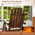 thumbnail image 6 of Costway 2 PCS Outdoor Adirondack Rocking Chair for Adults Solid Wood Porch Rocker Patio Chair, 6 of 9