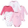 Hudson Baby Unisex Baby Cotton Long-sleeve Bodysuits