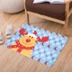 thumbnail image 4 of Juego de decoración de alfombrilla para baño Ticfox antideslizante con patrón de alces azul, 4 of 11